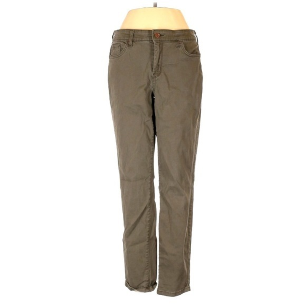 Jessica Simpson 27 olive green relaxed mid rise‎ skinny crop jeans
